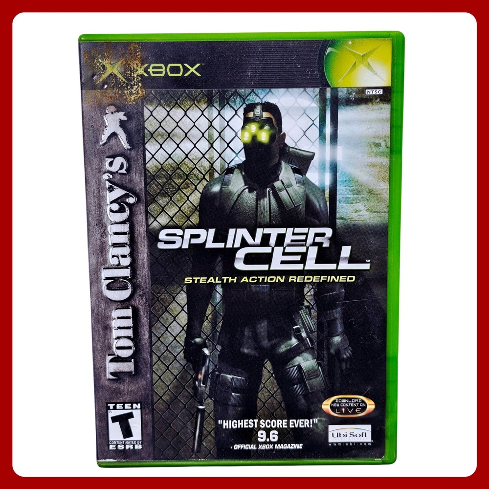 Tom Clancys Splinter Cell Xbox Original Game Ubisoft Stealth Action Shooter Disc
